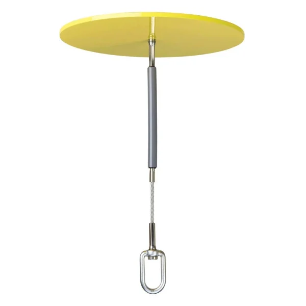 PeakWorks V8223145 Resuable Steel Drop Thru Anchor, Yellow, 12" x 8"
