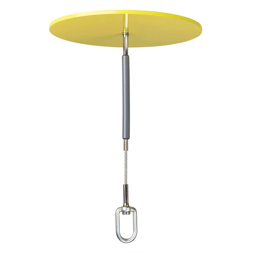 PeakWorks V8223145 Resuable Steel Drop Thru Anchor, Yellow, 12" x 8"