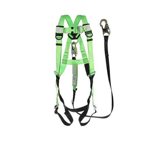 PeakWorks V8252357 Safety Harness Fall Protection Lanyard Kit, Full Body