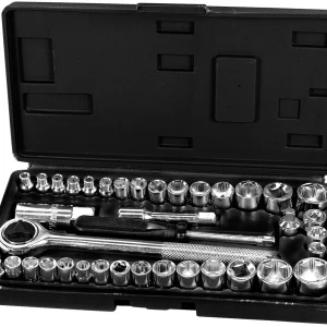 Performance Tool 1950 40-Piece Socket Set, Ratchet, extension bar, and more