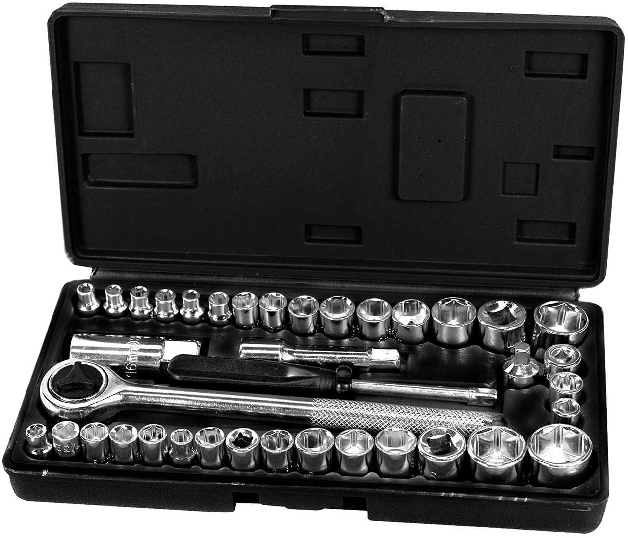 Performance Tool 1950 40-Piece Socket Set, Ratchet, extension bar, and more