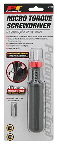 Performance Tool M194 1/4-inch Hex Drive Micro Torque Screwdriver, Black — product image 2