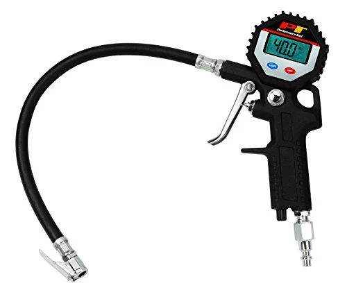 Performance Tool M525 Digital Tire Pressure Gauge, Straight Lock-On Air Chuck