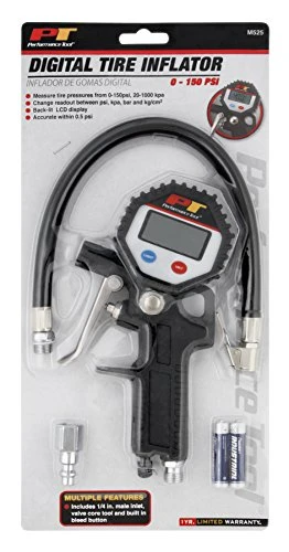 Performance Tool M525 Digital Tire Pressure Gauge, Straight Lock-On Air Chuck — product image 2