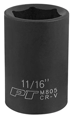 Performance Tool M805 1/2 Dr. 11/16 6-Point Impact Socket — product image 2