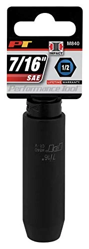Performance Tool M840 1/2 Dr. Impact Socket, 7/16