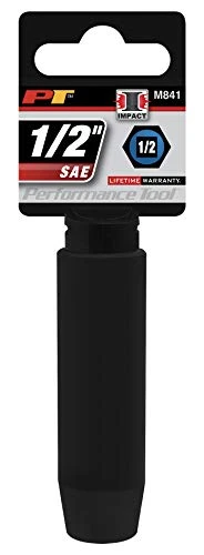 Performance Tool M841 1/2 Dr. Impact Socket, 1/2