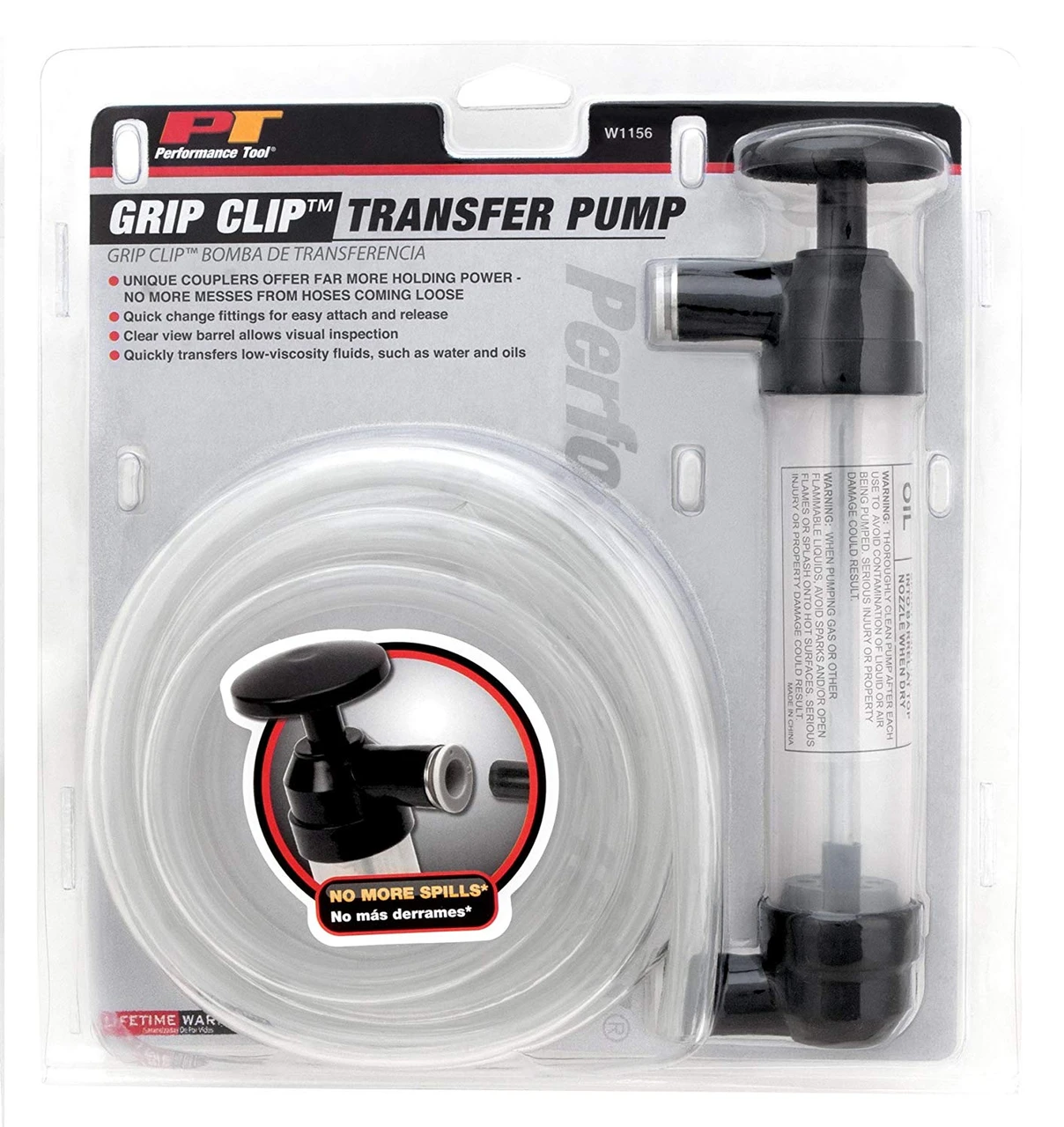 Performance Tool W1156 Grip Clip Transfer Pump/ Siphon Fluid Transfer Pump Kit — product image 3