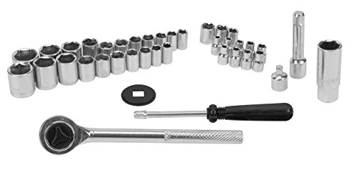 Performance Tool W1173 SAE/Metric 40-Piece Socket Set (1/4" & 3/8" Drive) Silver — product image 2