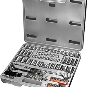 Performance Tool W1198 SAE/Metric 100-Piece Socket (1/4", 3/8" & 1/2" Drive)