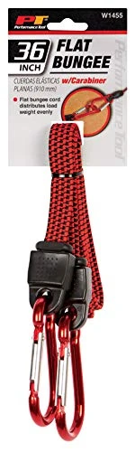 Performance Tool W1455 36" Flat Bungee w/ Carabiner