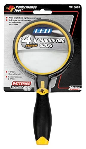 Performance Tool W15028 LED 4X Magnifying Glass, — product image 2