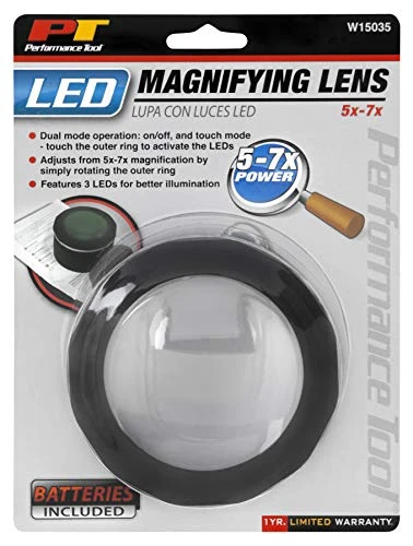Performance Tool W15035 5x-7x LED Magnifying Lens — product image 3
