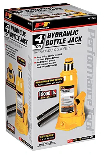 Performance Tool W1623 4-Ton (8,000 lbs.) Heavy Duty Hydraulic Bottle Jack — product image 4