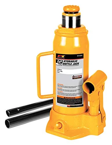 Performance Tool W1632 12 Ton (24,000 lbs.) Heavy Duty Hydraulic Bottle Jack