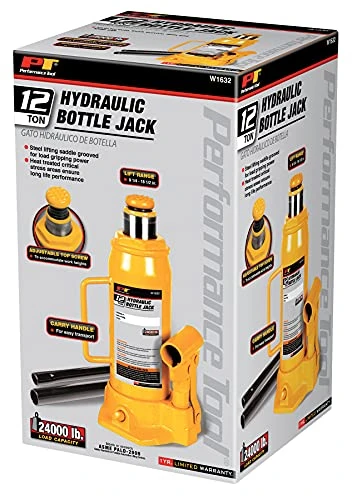 Performance Tool W1632 12 Ton (24,000 lbs.) Heavy Duty Hydraulic Bottle Jack — product image 5