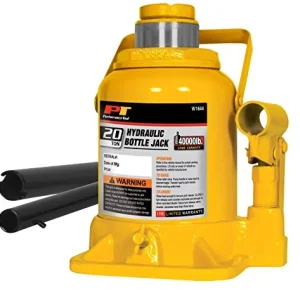 Performance Tool W1644 20 Ton (40,000 lbs.) Heavy Duty Shorty Bottle Jack