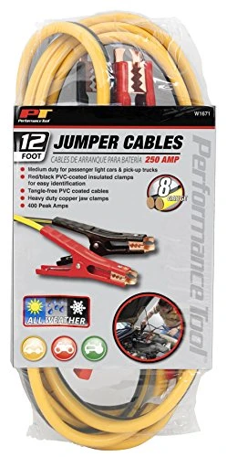 Performance Tool W1671 8GA x 12' (300 AMP) Jumper Cables — product image 2