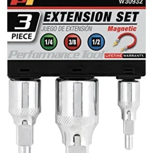 Performance Tool W30932 Magnetic Extension Set, 3 Piece
