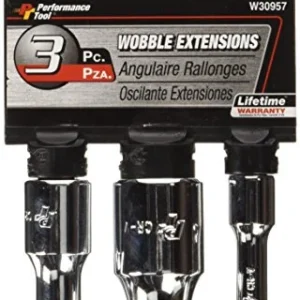Performance Tool W30957 3-Piece 2" Wobble Extension 1/4-Inch, 3/8-Inch, 1/2-Inch