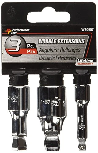 Performance Tool W30957 3-Piece 2" Wobble Extension 1/4-Inch, 3/8-Inch, 1/2-Inch