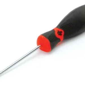 Performance Tool W30970 Black & Red Slotted Screwdriver, 1/8" x 3