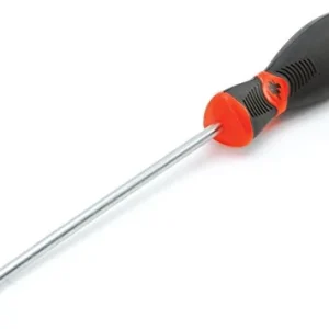 Performance Tool W30987 Black & Red Slotted Screwdriver, 3/16" x 6"
