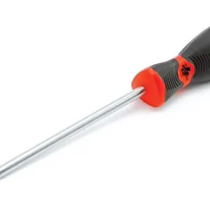 Performance Tool W30989 Black & Red Slotted Screwdriver, 1/4" x 6"