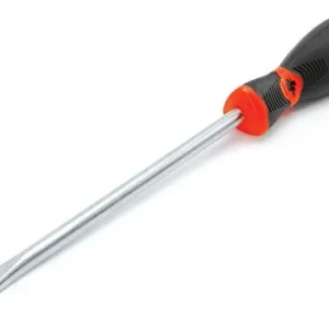 Performance Tool W30992 Black & Red Slotted Screwdriver, 3/8" x 8"