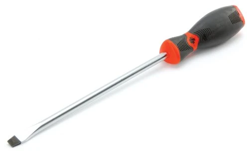 Performance Tool W30995 Black & Red Slotted Screwdriver, 5/16" x 8"
