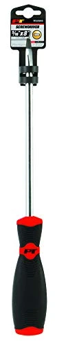 Performance Tool W30995 Black & Red Slotted Screwdriver, 5/16" x 8" — product image 2