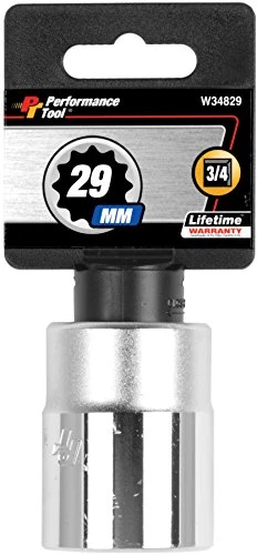 Performance Tool W34829 3/4" Drive 12-Point Standard Socket 29mm