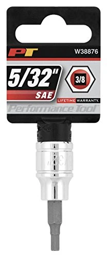 Performance Tool W38876 Hex Bit Socket, 3/8" Drive, 5/32"