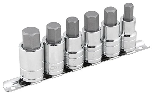 Performance Tool W38886 6 Piece 1/2 Drive Large Hex Bit Socket Set
