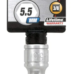 Performance Tool W38892 Hex Bit Socket, 3/8" Drive, 5.5mm