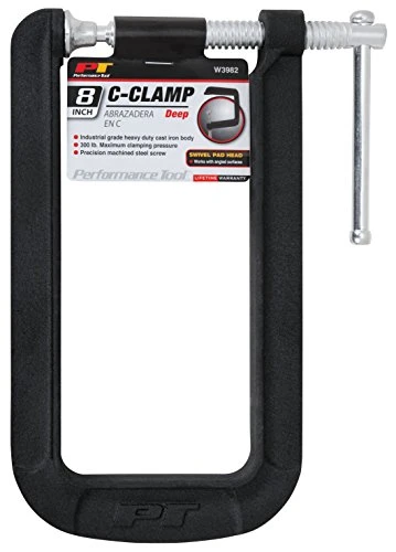 Performance Tool W3982 8" Deep Throat C-Clamp, — product image 2