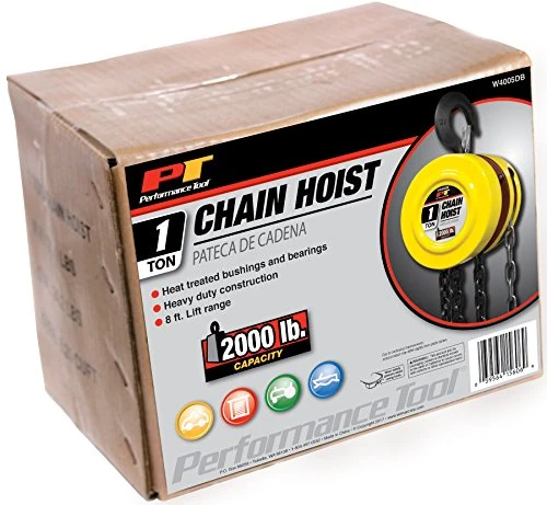 Performance Tool W4005DB Heavy Duty Chain Hoist for Vehicle Engine Maintenance — product image 2