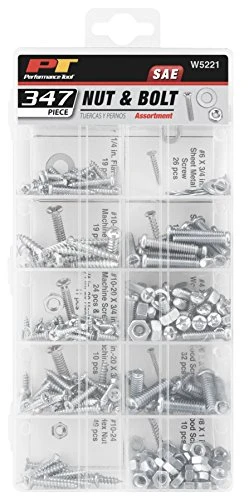 Performance Tool W5221 347pc SAE Nuts & Bolts Assortment With Case — product image 3