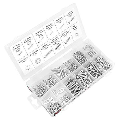 Performance Tool W5222 347pc Metric Nut Bolt Assortment With Case