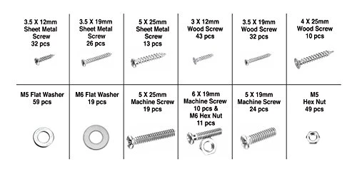 Performance Tool W5222 347pc Metric Nut Bolt Assortment With Case — product image 5
