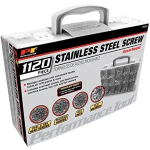 Performance Tool W5355 1,120pc Hardware Assortment (Pan Heads, Oval Head)