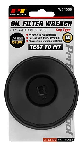 Performance Tool W54069 Cap Filter Wrench, 74mm 15 Flutes