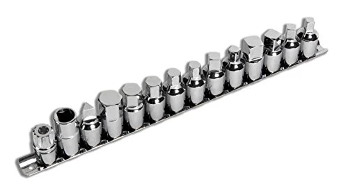 Performance Tool W54287 15 Pcs Drain Plug Socket Set w/ 11mm & 13mm Square Drive — product image 2