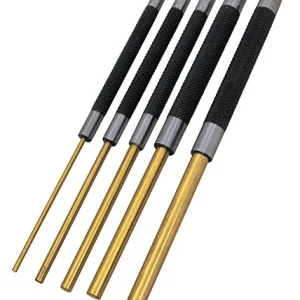 Performance Tool W759 Roll Pin Punch Set to Remove Pins w/ Knurled Steel Handles