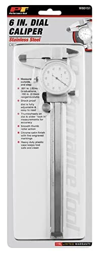 Performance Tool W80151 Stainless Steel Dial Caliper 0-6-Inch — product image 2