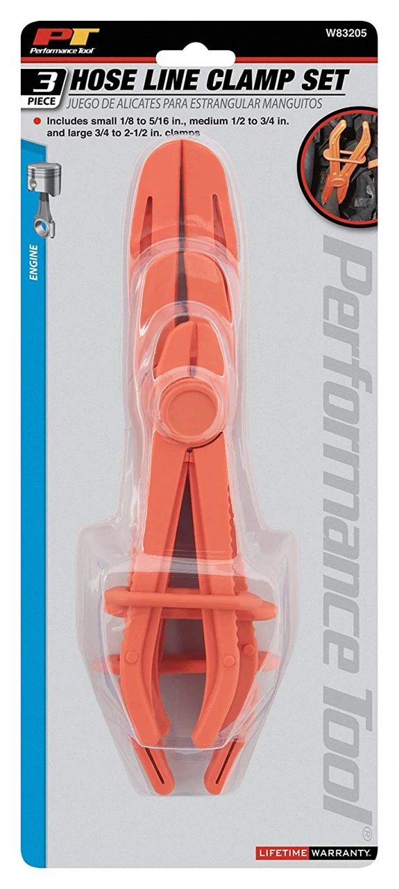 Performance Tool W83205 Hose Pinch Pliers Set 3 Pieces (1/4" to 7/16") — product image 3