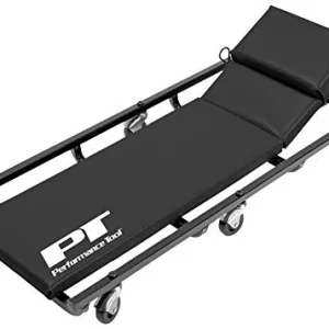 Performance Tool W85005 40-Inch 6 Caster Creeper with Cushioned Headrest , Black