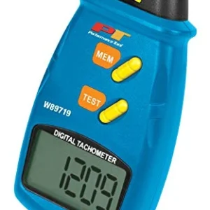 Performance Tool W89719 Digital Laser LCD Tachometer Non-Contact RPM Reader