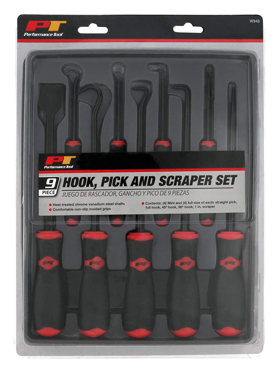 Performance Tool W948 9-Piece Hook/Pick/Scraper Set — product image 2
