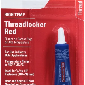 Permatex High Temperature Threadlocker Red, Extreme Temperature Resistance (24026)